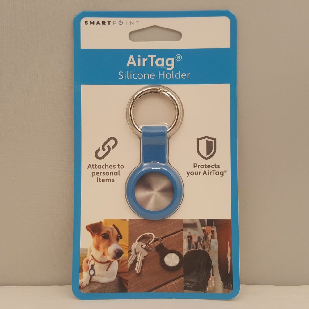 AirTag Silicone Holder Blue